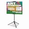 Excello Global Products Blank Floor Sign Stand, Holds Posters Up to 77in, 26in to 86in Tall, Black Stand, White Face EGP-HD-0523 - alternate 4