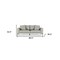 Homeroots 87" Gray Genuine Leather Sofa With Black Legs 480918 - alternate 4