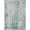 Homeroots 8' X 10' Turquoise And Ivory Abstract Washable Indoor Outdoor Area Rug 616205 - alternate 7