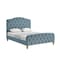 Homeroots Light Blue Solid Wood Queen Tufted Upholstered Velvet Bed 544895 - alternate 6