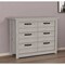 Homeroots 47" Light Gray Six Drawer Double Dresser 544012 - alternate 1