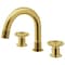 Vigo Wythe Two Handle Three-Hole Widespread Bathroom Faucet in Matte Brushed Gold VG01306MG - alternate 1