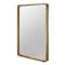 Homeroots 35" Brown Solid Wood Framed Accent Mirror 485061 - alternate 2