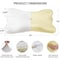Simple Deluxe Cervical Pillow for Neck and Shoulder Support, Odorless for Pain Relief, Ergonomic Memory Foam Cont 3A88HKPILONECKQUEENWHT - alternate 6