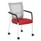 Office Star Products 8840W ProGrid Mesh Back Visitors Chair, White/ Red 8840W-9 - alternate 1