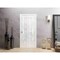 Sartodoors Sliding Closet Bi-fold Doors 60x96 inches White Solid Core Modern Interior QUADRO4088BF-GLOS-6096 - alternate 1