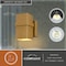 Vaxcel Lavage, 7 in H, Gold Outdoor Wall Sconce, Dark Sky Light Fixture T0823 - alternate 7