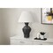 Monarch Specialties Lighting, 28"h, Table Lamp, Black Resin, Ivory / Cream Shade, Contemporary, Modern I 9935 - alternate 3