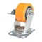 Vestil Polyurethane Swivel With Brake Caster 4 In. Diameter x 2 In. Width 660 lb Orange/Gray CST-VE-4X2PUA-SWB - alternate 4