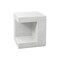 Monarch Specialties Accent Table 25"h, Indoor or Outdoor, Side Table, Nightstand, Square, White, Modern I 4131 - alternate 1