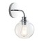 Jonathan Y Sandrine 6.5" 1-Light Iron/Seeded Glass Cottage Rustic LED Vanity Light, Chrome JYL7526B - alternate 9