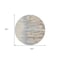 Homeroots 8' Beige Brown And Gray Round Abstract Washable Indoor Outdoor Area Rug 601172 - alternate 6