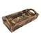 Homeroots 20in Dark Brown Reclaimed Wood Handmade Serving Tray With Handles 724223 - alternate 7