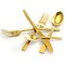 Megachef Baily 20 Piece Flatware Utensil Set, Stainless Steel Service for 4 in Gold MCFW-BAILY-GOLD - alternate 5