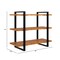 Koolmore 28 In. 3 Tiered Supermarket Wooden Display Rack KM-SDW-3ROP - alternate 3