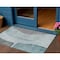 Homeroots 3' X 5' Teal Blue Aqua And Gray Abstract Washable Indoor Outdoor Area Rug 582032 - alternate 1