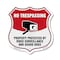 Signmission No Trespassing Shield Sign Property Prot, 18 Inch X 18 Inch, Plastic Sign SHI-P-18-416 - alternate 1