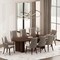 Manhattan Comfort 8-Piece Connie Dining Chair and Arm Chair in Taupe 8-DC095-TP - alternate 1