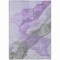 Homeroots 10' X 14' Lavender And Gray Abstract Washable Indoor Outdoor Area Rug 631838 - alternate 8