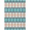 Homeroots 8' X 10' Teal Blue Gray And Copper Geometric Washable Indoor Outdoor Area Rug 597929 - alternate 6