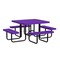 Leisure Craft Square Portable Picnic Table, Purple, 46 in T46SQP-PURPLE - alternate 1