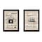 Homeroots Set Of Two Friendship Journey 2 Black Framed Print Kitchen Wall Art, 2PK 405924 - alternate 1