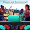 Bobtot Portable Bluetooth Speaker, Green, IPX6 Waterproof Speaker w/Bass, 15W, RGB, 15H Playtime, Dual 803785 - alternate 5