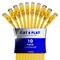 Maximm Cat6 Flat Ethernet Cable 50ft, 10PK, Yellow, 10PK CAT6-50FTYELLOW10PK - alternate 1