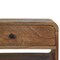 Homeroots 22" Brown Solid Wood Two Drawer Nightstand 701732 - alternate 7