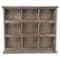 Homeroots 27in Dark Brown Solid Wood Wall Mounted Display Stand 399692 - alternate 4