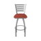 Holland Bar Stool Co 410 Jackie Stainless Steel 36in Swivel Bar Stool with Graph Poppy Seat 41036SS021 - alternate 4