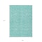Homeroots 9' X 12' Teal Blue And Ivory Floral Washable Indoor Outdoor Area Rug 581886 - alternate 7