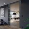 Sartodoors Slab Barn Door Panel Frosted Glass 42x80 Solid Core Modern Interior VEREGIO7455S-ANT-42 - alternate 3