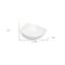 Homeroots White Six Piece Triangle Bone China Service For Six Bowl Set 483494 - alternate 7