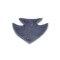 Homeroots 8in Blue Angel Fish Cast Iron Vanity Tray Tray 483176 - alternate 3