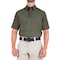 First Tactical Short Sleeve Shirt, 35% Cotton, 65% Polyester, Button, 0 Pocket(s), Olive Drab Green, S 112012 - alternate 1