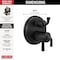 Delta Kayra 2-Handle Monitor 17 Series Valve Trim with 3- or 6- Setting Diverter T27933-BL - alternate 2