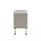 Homeroots 55" Gray And Clear Writing Desk With Three Drawers 402072 - alternate 4