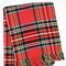 Homeroots 55" X 70" Red Black And White Plaid Cotton Blend Plaid Throw Blanket with Fringe 702224 - alternate 4