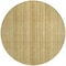 Homeroots 8' Wheat Gold And Beige Round Striped Washable Indoor Outdoor Area Rug 616414 - alternate 3