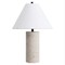 Jonathan Y Kelsey 22.50" Modern Minimalist Travertine Column LED Table Lamp, Beige JYL1152A - alternate 6