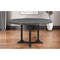 Homeroots 54" Black Rounded Solid Wood Pedestal Base Dining Table 521860 - alternate 1