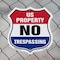 Signmission No Trespassing Shield Sign U.S. Property, 6 inch X 6 inch, Plastic Sign, 2PK SHI-P-2PACK-6-411 - alternate 4