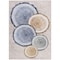 Homeroots 9' X 12' Beige Blue and Gold Faux Bois Washable Non Skid Indoor Outdoor Area Rug 564399 - alternate 7