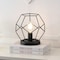 Jonathan Y James 10" MidCentury Glam Metal Geometric LED Table Lamp, Black JYL1047B - alternate 5