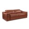 Homeroots 87" Camel Italian Leather Metal USB Reclining Sofa 720456 - alternate 5