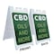 Signmission CDB Oils and More, A-Frame & 2 Decals Installed, Heavy-Duty Plastic Frame SBHD-D-2436-30358 - alternate 4