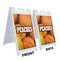 Signmission Peaches, A-Frame & 2 Decals Installed, Heavy-Duty Plastic Frame SBHD-D-2436-Peaches - alternate 4