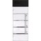 Vdomdoors Steel Door Deux 1105 Black Enamel Transom Window Sidelite Stainless Inserts Entry Door Painted W36x DEUX1105EXD-BLK-W36 x H80+16-RH-I - alternate 5
