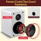 Pyle 5.25 in Bookshelf Speakers, Pair of Wired Bookshelf Speakers with Wall Mount Brackets, 2-Way HiFi PHQBS53WH - alternate 2